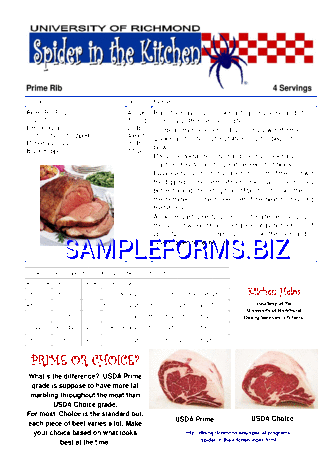 Prime Rib Meat Temperature Chart